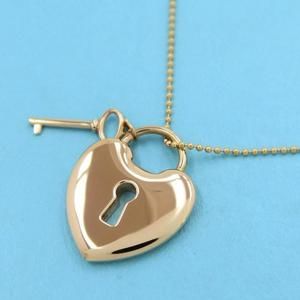 Tiffany Heart Lock Key Necklace